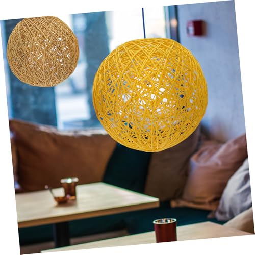 PENIKOKO 2 Stück Teiliges Lampenschirm Pendelleuchten Rustikaler Runder Lampenschirm aus Gewebtem Material Langlebig und Dekorativ für Wohnzimmer und Schlafzimmer PENIKOKO 2 Stück Teiliges Lampenschirm Pendelleuchten Rustikaler Runder Lampenschirm aus Gewebtem Material Langlebig und Dekorativ für Wohnzimmer und Schlafzimmer von PENIKOKO