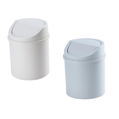 PENIKOKO 2 Stück Teiliges Mini Tischmülleimer mit Deckel Stilvolle Kunststoff Müllbehälter für Schreibtisch Leicht Langlebig für Bad Büro Schlafzimmer und Wohnräume PENIKOKO 2 Stück Teiliges Mini Tischmülleimer mit Deckel Stilvolle Kunststoff Müllbehälter für Schreibtisch Leicht Langlebig für Bad Büro Schlafzimmer und Wohnräume von PENIKOKO