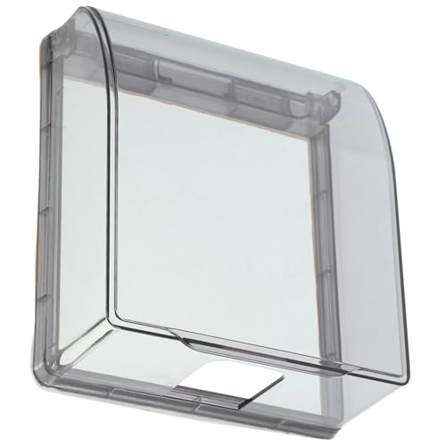 PENIKOKO 2 Stück Teiliges Wasserdichtes Steckdosen schutzcover aus Transparentem Spritzwasser Ölbeständig Selbstklebend Wiederverwendbar Installieren für Badezimmer und Außensteckdosen von PENIKOKO