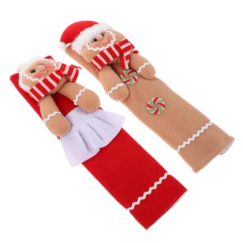 PENIKOKO 2 Stück Teiliges Weihnachts-gingerbread-männer Kühlschrankgriffschoner aus Waschbarem Stoff Dekorative Küchenhandgriffschutzhüllen für Kühlschrank Geschirrspüler Mikrowelle PENIKOKO 2 Stück Teiliges Weihnachts-gingerbread-männer Kühlschrankgriffschoner aus Waschbarem Stoff Dekorative Küchenhandgriffschutzhüllen für Kühlschrank Geschirrspüler Mikrowelle von PENIKOKO