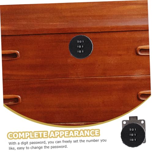 PENIKOKO 2 Stück Teiliges Zahlenschloss für Aktenschränke Abschließbar aus Korrosionsbeständigem Zinklegierungsmaterial mit Einstellbarem Passwort Geeignet für Büros und Zuhause PENIKOKO 2 Stück Teiliges Zahlenschloss für Aktenschränke Abschließbar aus Korrosionsbeständigem Zinklegierungsmaterial mit Einstellbarem Passwort Geeignet für Büros und Zuhause von PENIKOKO