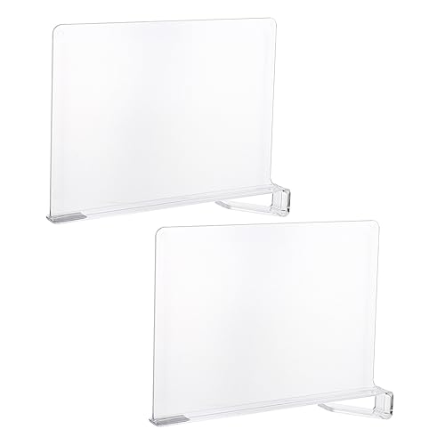 PENIKOKO 2 Stücke Regaltrenner Transparente Schrankorganizer für Kleider Langlebig und Installieren für Schränke und Regale Vielseitig Einsetzbar von PENIKOKO