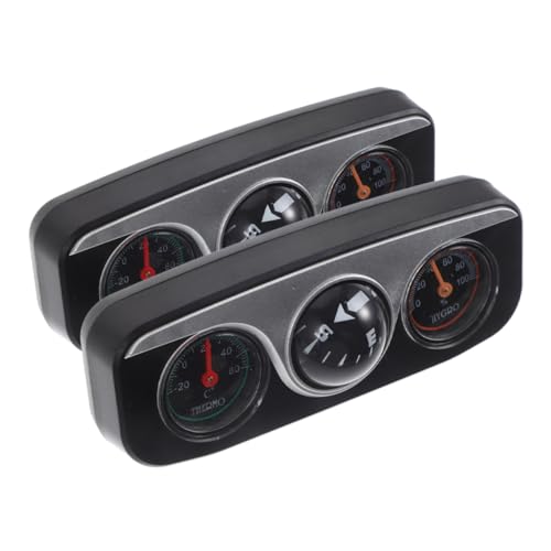 PENIKOKO 2 Stück Universeller Auto Armaturenbrett Kompass mit Integriertem Thermometer und Hygrometer Multifunktionale Fahrzeugdekoration für Verschiedene Automodelle Einfache Installation PENIKOKO 2 Stück Universeller Auto Armaturenbrett Kompass mit Integriertem Thermometer und Hygrometer Multifunktionale Fahrzeugdekoration für Verschiedene Automodelle Einfache Installation von PENIKOKO