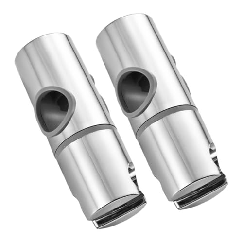 PENIKOKO 2 Stück Verstellbare Handbrause Halterung mit Gummipuffer Duschkopfhalterung für Schiebestange Einfache Montage Kratzschutz Ersatz für Alte Duschkopfhalter Passend von PENIKOKO