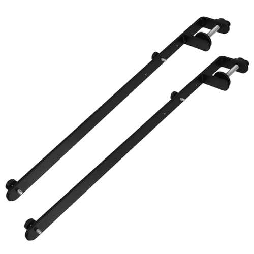 PENIKOKO 2 Stück Verstellbarer Desktop ständer für Pegboards Robuste Halterung Einfache Montage Höhenverstellbar für Büro und Zuhause Dunkel Vielseitig Einsetzbar von PENIKOKO