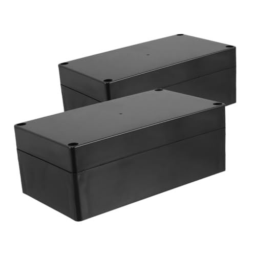 PENIKOKO 2 Stück Wasserdichte Box Outdoor Elektrische Gehäuse wasserdichtes Behälter Gehäuse für elektronische Projekte Projektboxen elektrischer Projektfall Steckdosen Abs Schwarz PENIKOKO 2 Stück Wasserdichte Box Outdoor Elektrische Gehäuse wasserdichtes Behälter Gehäuse für elektronische Projekte Projektboxen elektrischer Projektfall Steckdosen Abs Schwarz von PENIKOKO