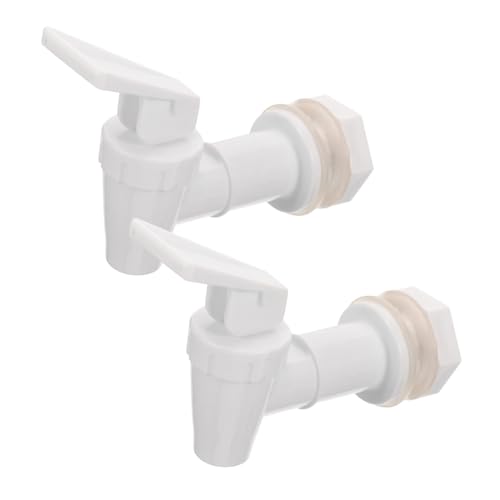 PENIKOKO 2 Stück Wasserhahn Ersatz Kunststoff Auslaufhahn für Getränkespender und Wasserkühler Langlebig Installieren Passend für Glasbehälter und Weinfässer Praktische von PENIKOKO