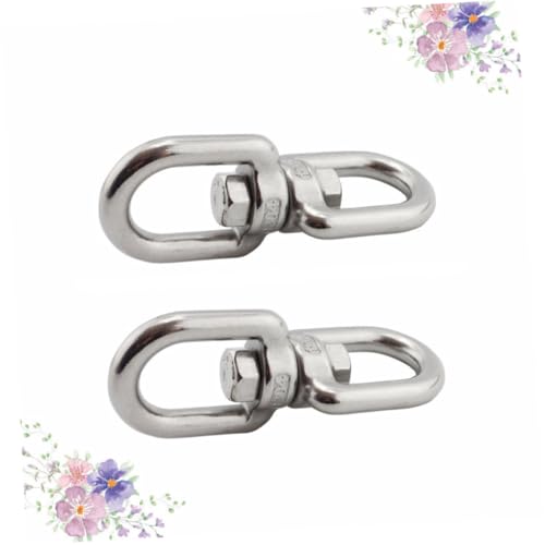 PENIKOKO 2 Stücke Edelstahl Drehbare Haken mit Doppelclip für Hängepflanzen Windspiele Vogelhäuschen Verdrehfreies Design Wetterfest für Garten und Zuhause PENIKOKO 2 Stücke Edelstahl Drehbare Haken mit Doppelclip für Hängepflanzen Windspiele Vogelhäuschen Verdrehfreies Design Wetterfest für Garten und Zuhause von PENIKOKO
