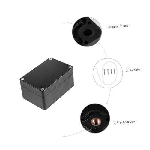 PENIKOKO 2 Stücke Wasserdichte Kunststoff Projektbox Abs Verteilerkasten mit Schrauben Schutzgehäuse für Elektronische Schaltungen Outdoor Anschlussdose Robust und Staubdicht von PENIKOKO