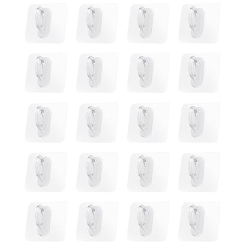 PENIKOKO 20 Stück Selbstklebende Wandhaken Transparent PVC Mehrzweck Halter Sprühflaschen Haken Einfache Montage Platzsparend für Haushalt Küche Badezimmer PENIKOKO 20 Stück Selbstklebende Wandhaken Transparent PVC Mehrzweck Halter Sprühflaschen Haken Einfache Montage Platzsparend für Haushalt Küche Badezimmer von PENIKOKO