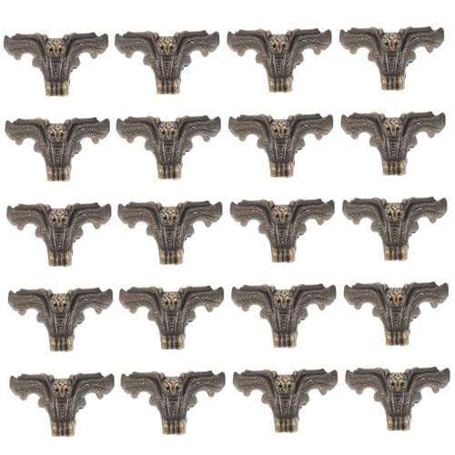 PENIKOKO 20 Stück Teiliges Antike Holzbox Beine Dekorative Möbelstützen aus Retro Holz Elegante Schmuck Aufbewahrungsbox füße Vintage Möbelzubehör für Kommode und Schreibtisch von PENIKOKO