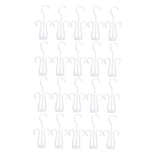 PENIKOKO 20 Stück Teiliges Schuhhaken aus Robustem Kunststoff Doppelte Haken für Vielseitiges Aufhängen und Trocknen von Hausschuhen Turnschuhen und Stiefeln Platzsparender Organizer für von PENIKOKO