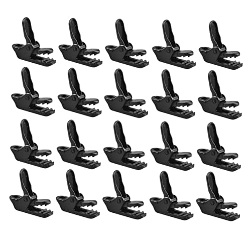 PENIKOKO 20 Stück Zeltclips Outdoor Camping Zelt Befestigungsklemmen Leicht und Tragbar für Planen und Awnings Installieren Vielseitig Einsetzbar von PENIKOKO