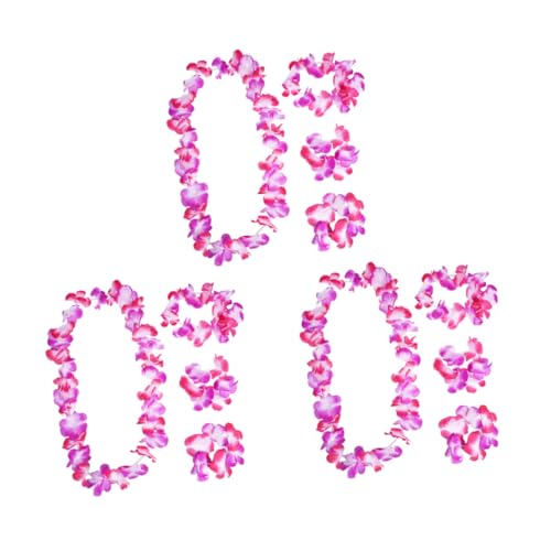 PENIKOKO 3 Satz Teiliges Hawaii Blumengirlanden mit Doppelfarbigen Künstlichen Blumen Teiliges Hawaii Hals Kopf und Handgelenk Deko in Rosé und Vielseitige Party und Dekoration PENIKOKO 3 Satz Teiliges Hawaii Blumengirlanden mit Doppelfarbigen Künstlichen Blumen Teiliges Hawaii Hals Kopf und Handgelenk Deko in Rosé und Vielseitige Party und Dekoration von PENIKOKO