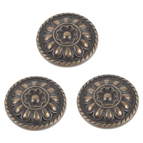 PENIKOKO 3 Stck Vintage Runde Schrankknöpfe Massivem Zinklegierung Antik Dekorative Möbelgriffe für Kommode Schublade Küchenschrank Einfach zu Montieren Stilvoll und Praktisch PENIKOKO 3 Stck Vintage Runde Schrankknöpfe Massivem Zinklegierung Antik Dekorative Möbelgriffe für Kommode Schublade Küchenschrank Einfach zu Montieren Stilvoll und Praktisch von PENIKOKO
