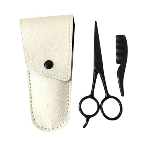 PENIKOKO 3 Stück Bartscheren Set Teilig Edelstahl Präzisionsscheren Bartpflege Werkzeug Schwarz mit Aprikose Lederetui und Kleinem Kamm für Exaktes Trimmen und Styling Herren DIY und PENIKOKO 3 Stück Bartscheren Set Teilig Edelstahl Präzisionsscheren Bartpflege Werkzeug Schwarz mit Aprikose Lederetui und Kleinem Kamm für Exaktes Trimmen und Styling Herren DIY und von PENIKOKO