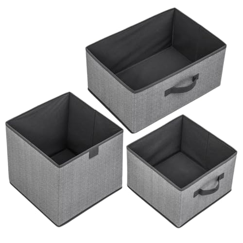 PENIKOKO 3 Stück Großes Teiliges Stoff Aufbewahrungsbox Faltbar für Kleiderschrank Vielseitiger Kleidung Organizer in Platzsparend Leicht für Zuhause und Kinderzimmer PENIKOKO 3 Stück Großes Teiliges Stoff Aufbewahrungsbox Faltbar für Kleiderschrank Vielseitiger Kleidung Organizer in Platzsparend Leicht für Zuhause und Kinderzimmer von PENIKOKO