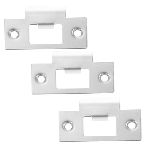 PENIKOKO 3 Stück Teiliges Türschloss Schutzplatten aus Edelstahl Langlebige Türverstärkung mit Glatter Oberfläche Widerstandsfähige Riegelabdeckungen für Wohn Gewerbetüren Stabile Montage PENIKOKO 3 Stück Teiliges Türschloss Schutzplatten aus Edelstahl Langlebige Türverstärkung mit Glatter Oberfläche Widerstandsfähige Riegelabdeckungen für Wohn Gewerbetüren Stabile Montage von PENIKOKO