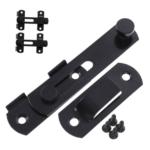 PENIKOKO 3 Stück Teiliges Türschloss aus Mattiertem Edelstahl Robuster Türriegel für Innen und Außentüren Einfache Montage ohne Bohren Vielseitig Einsetzbar für Badezimmer Schlafzimmer und PENIKOKO 3 Stück Teiliges Türschloss aus Mattiertem Edelstahl Robuster Türriegel für Innen und Außentüren Einfache Montage ohne Bohren Vielseitig Einsetzbar für Badezimmer Schlafzimmer und von PENIKOKO