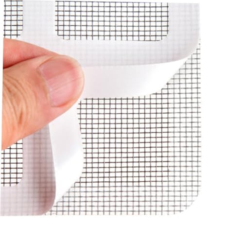 PENIKOKO 30 Stück Teiliges Selbstklebendes Fliegengitter Reparaturset Fenster Türnetz Reparaturpatches Einfach Anzubringen Flexibel Zuschneidbar Insektenschutz für Haushalt und Camping von PENIKOKO