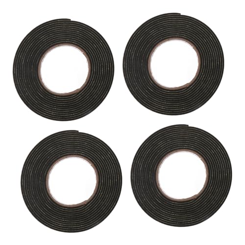 PENIKOKO 4 Rollen EVA Schaumstoff Klebeband Selbstklebendes Dichtungsband für Fenster Türen Schallisolierend Winddicht Stoßdämpfend Flexibel und Langlebig für Haushalt und Industrie von PENIKOKO