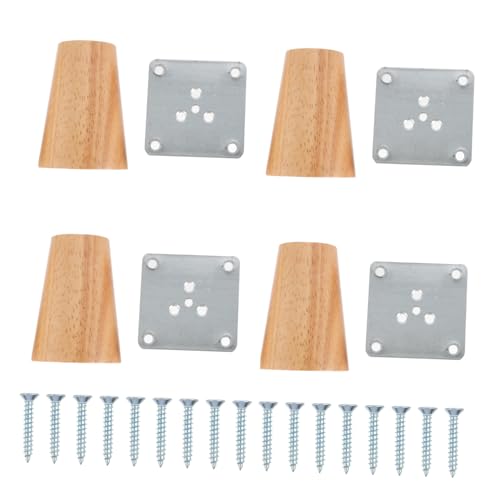 PENIKOKO 4 Sätze Möbelbeine aus Massivholz Nordischer Stil Konische Holzfüße für Kommode Sofa Tisch Inklusive Montageplatten und Schrauben Stabile und Kratzfeste Möbelfüße PENIKOKO 4 Sätze Möbelbeine aus Massivholz Nordischer Stil Konische Holzfüße für Kommode Sofa Tisch Inklusive Montageplatten und Schrauben Stabile und Kratzfeste Möbelfüße von PENIKOKO