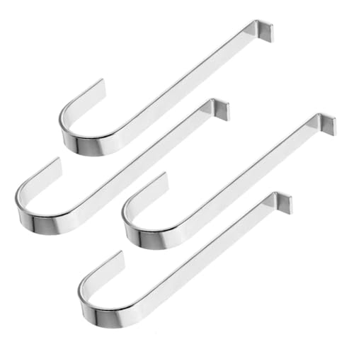PENIKOKO 4 Stck Teiliges Metallhaken aus Edelstahl Vinylseitige Outdoor Haken zum Aufhängen von Pflanztöpfen Wetterfest Rostfrei Einfach zu Montieren für Außenleuchten Hängekörbe und von PENIKOKO