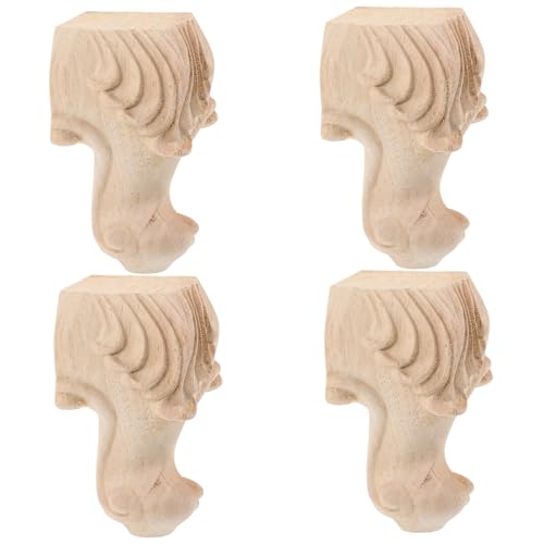 PENIKOKO 4 Stck Vintage Möbelbeine aus Holz Hohe Geschnitzte Möbelbeine mit Reliefmuster Dekorative Sofa und Tischfüße Robuste Europäische Holzfüße für Schrank und Stuhl Geräuschdämpfend PENIKOKO 4 Stck Vintage Möbelbeine aus Holz Hohe Geschnitzte Möbelbeine mit Reliefmuster Dekorative Sofa und Tischfüße Robuste Europäische Holzfüße für Schrank und Stuhl Geräuschdämpfend von PENIKOKO