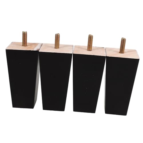 PENIKOKO 4 Stück Massive Holz Möbelbeine Verjüngte Sofabeine Ersatzbeine für Sofa Bett Stuhl mit Einfacher Montage für Modernes und Bessere Sitzhaltung von PENIKOKO