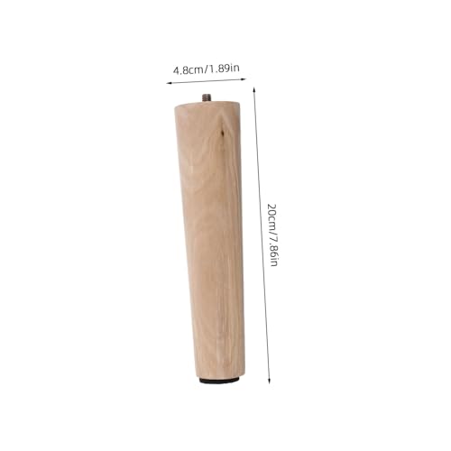 PENIKOKO 4 Stück Möbelbeine aus Massivem Holz Quadratische Sofabeine Stabile Tischbeine Robuste Holzfüße für Couch Schrank Nachttisch Langlebige Möbelfüße Höhe Vielseitig Einsetzbar von PENIKOKO