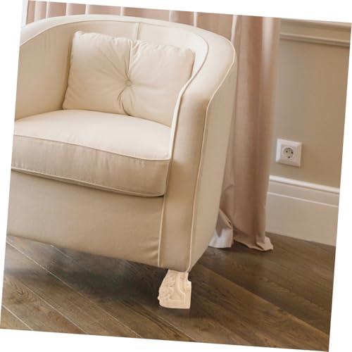 PENIKOKO 4 Stück Möbelfüße aus Gummibaumholz mit Rosenmuster Stabile Möbelbeine für Sofa Tisch und Schrank rutschfest Bodenschonend für Möbelanhebung und Reinigung PENIKOKO 4 Stück Möbelfüße aus Gummibaumholz mit Rosenmuster Stabile Möbelbeine für Sofa Tisch und Schrank rutschfest Bodenschonend für Möbelanhebung und Reinigung von PENIKOKO