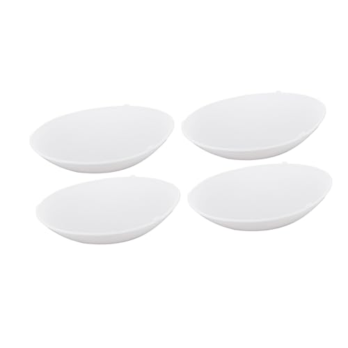 PENIKOKO 4 Stück Teiliges LED Deckenlampenschirm Flammhemmend Halbrund Einfache Lampenabdeckung für Notfall Deckenleuchte Schlafzimmer Wohnzimmer von PENIKOKO