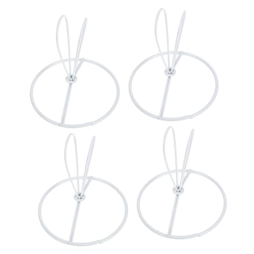 PENIKOKO 4 Stück Teiliges Lampenschirm Ring DIY Lampenschirm Halterung Metallring Lampenrahmen Ersatz für Tisch und Pendelleuchten Einfache Montage Vielseitig Einsetzbar von PENIKOKO