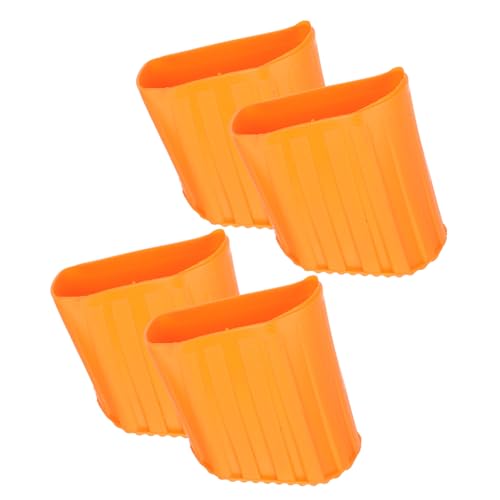 PENIKOKO 4 Stück Teiliges Leiterfüße aus Hochwertigem Kunststoff Verschleißfest Rutschfest Stabile Leiterfußabdeckungen für Teleskop Haushaltsleitern Schützt Boden Ersatzleiterteile von PENIKOKO