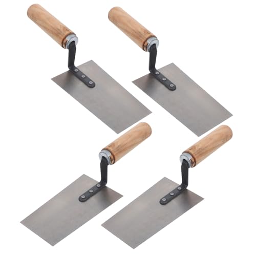 PENIKOKO 4 Stück Teiliges Maurerkellen aus Rostfreiem Stahl Mittlere und Große Spachtel für Putz und Fliesen Stabile Rivet Griffe für Präzises Glätten und Formen im Bauhandwerk PENIKOKO 4 Stück Teiliges Maurerkellen aus Rostfreiem Stahl Mittlere und Große Spachtel für Putz und Fliesen Stabile Rivet Griffe für Präzises Glätten und Formen im Bauhandwerk von PENIKOKO