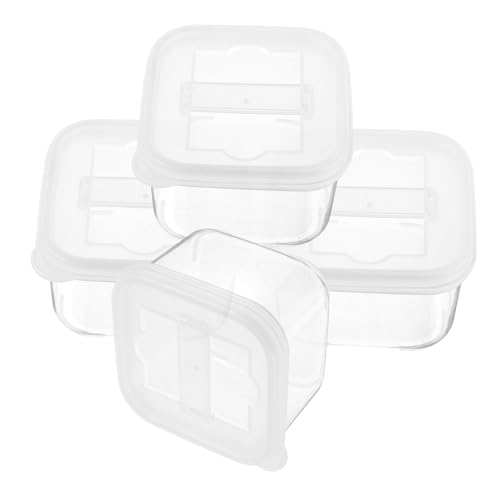 PENIKOKO 4 Stück Teiliges Mini Aufbewahrungsbox aus Robustem Kunststoff mit Deckel Transparente Gefrier Kühlschrank organizer Stapelbare Labor Lebensmittelprobenbox für Kleine Gegenstände PENIKOKO 4 Stück Teiliges Mini Aufbewahrungsbox aus Robustem Kunststoff mit Deckel Transparente Gefrier Kühlschrank organizer Stapelbare Labor Lebensmittelprobenbox für Kleine Gegenstände von PENIKOKO