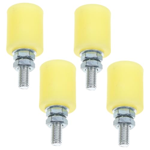 PENIKOKO 4 Stück Teiliges Nylon Schiebetor Rollenset Gelbe Laufräder Führung für Tor und Innentüren Einfach zu Montieren Robust und Kippsicher Geeignet für Garagen und Terrassentore PENIKOKO 4 Stück Teiliges Nylon Schiebetor Rollenset Gelbe Laufräder Führung für Tor und Innentüren Einfach zu Montieren Robust und Kippsicher Geeignet für Garagen und Terrassentore von PENIKOKO