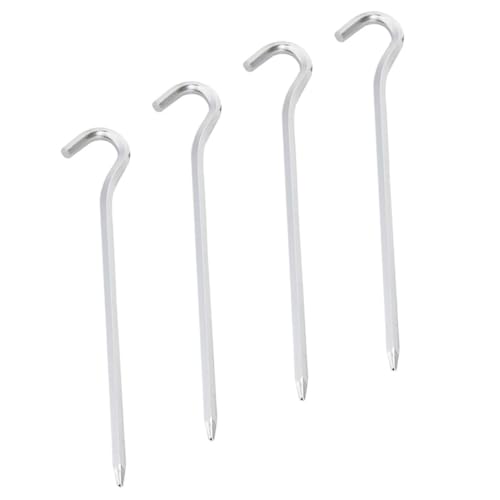 PENIKOKO 4 Stück Teiliges Outdoor Zeltnagel aus Rostfreiem Aluminiumlegierung Robuste Bodenanker für Camping Strand und Picknick Wetterbeständig Leicht und Kompakt für Harten Boden und PENIKOKO 4 Stück Teiliges Outdoor Zeltnagel aus Rostfreiem Aluminiumlegierung Robuste Bodenanker für Camping Strand und Picknick Wetterbeständig Leicht und Kompakt für Harten Boden und von PENIKOKO