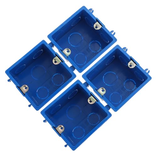 PENIKOKO 4 Stück Teiliges PVC Anschlussdose Wasserdichte Kabel Verteilerdose Robuste Kabel Anschlussbox für Sichere Stromkabel Verbindung Einfache Installation Geeignet für Hausverkabelung von PENIKOKO