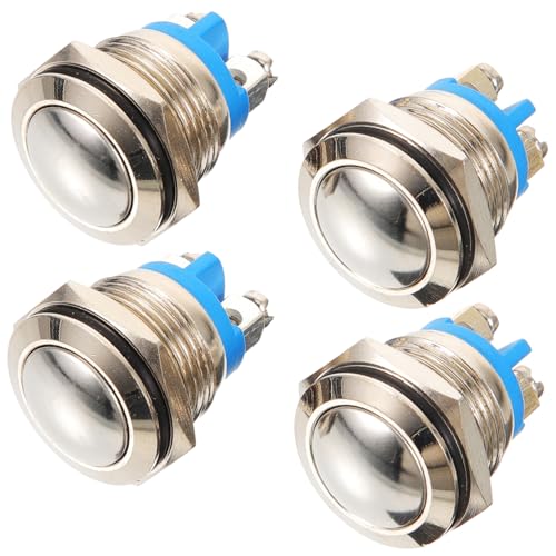 PENIKOKO 4 Stück Teiliges Türgong Ersatzknopf Langlebiger Drucktaster für Türklingel Einfache Installation Robustes Klingeltaster Zubehör für Haustür Kompatibel mit Gängigen Türglocken von PENIKOKO