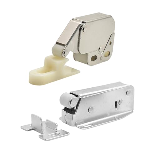 PENIKOKO 4 Stück Teiliges Türschloss Riegel aus Langlebigem Kaltgewalztem Stahl Selbstöffnend durch Druck für Schranktüren Möbel Innen Montierbar Rostfrei Einfache Installation Stabil und PENIKOKO 4 Stück Teiliges Türschloss Riegel aus Langlebigem Kaltgewalztem Stahl Selbstöffnend durch Druck für Schranktüren Möbel Innen Montierbar Rostfrei Einfache Installation Stabil und von PENIKOKO