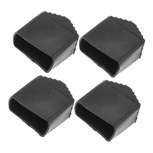 PENIKOKO 4 Stück Teiliges rutschfeste Leiterfüße aus Langlebigem Gummi mit Stoßdämpfender Wirkung Einfache Montage für Klappleitern Schützt Böden vor Kratzern und Erhöht Stabilität bei von PENIKOKO