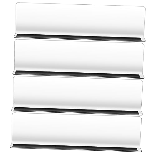 PENIKOKO 4 Stücke Magnetische Regalteiler L-Förmiger Teiler Transparente Regaltrenner für Schränke Multifunktionale Ordnungssysteme Austauschbare Lagerteiler von PENIKOKO