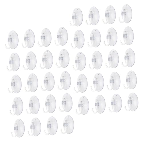 PENIKOKO 40 Stück Transparente Extra Starke Saugnapf Haken Wiederverwendbar ohne Bohren Vielseitig für Bad Küche Garderobe Robust Rückstandsfrei Entfernbar Geeignet für Fliesen Glas PENIKOKO 40 Stück Transparente Extra Starke Saugnapf Haken Wiederverwendbar ohne Bohren Vielseitig für Bad Küche Garderobe Robust Rückstandsfrei Entfernbar Geeignet für Fliesen Glas von PENIKOKO