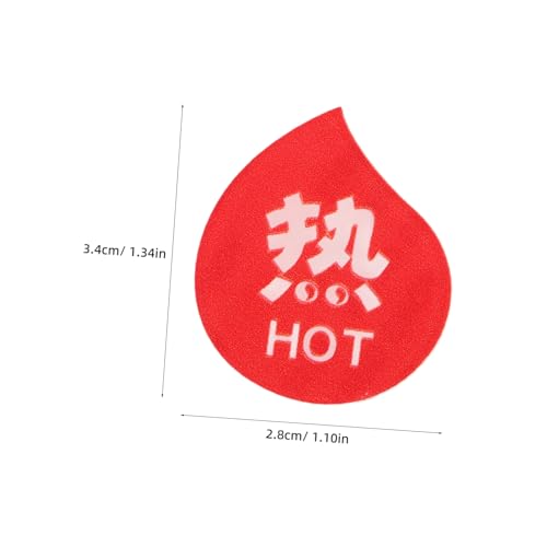 PENIKOKO 5 Paare Heiß Kalt Aufkleber Acryl Wasserwarnschilder für Bad Hotel Badezimmer Wc Langlebige Glatte Oberfläche Geeignet für Glas Kunststoff Metall Keramikflächen von PENIKOKO