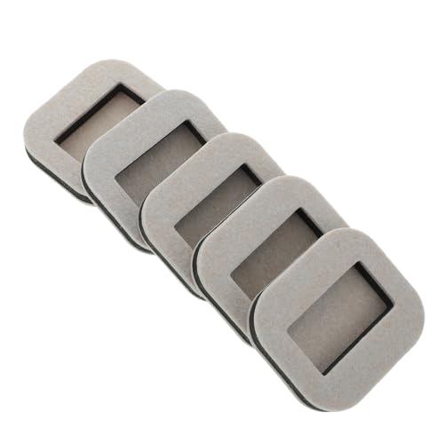 PENIKOKO 5 Stück Möbelrollen Stopper aus Filz rutschfeste Möbeluntersetzer für Hartböden Schutzpads für Stuhl Couch Schreibtisch und Bett Geräuschdämpfend Kratzfest Vielseitig Einsetzbar von PENIKOKO
