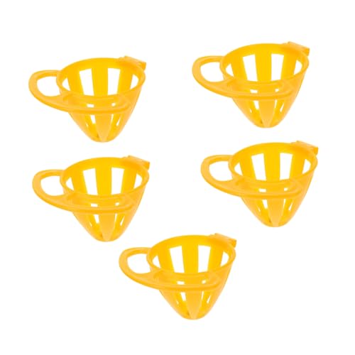 PENIKOKO 5 Stück Papageien Futterkorb Teilig Leicht Hängend Vogelkäfig Futterhalter für Obst Gemüse Eier Waschbar Robust Langlebig Einfacher Einbau und für Papageien und Sittiche PENIKOKO 5 Stück Papageien Futterkorb Teilig Leicht Hängend Vogelkäfig Futterhalter für Obst Gemüse Eier Waschbar Robust Langlebig Einfacher Einbau und für Papageien und Sittiche von PENIKOKO