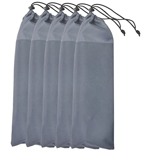PENIKOKO 5 Stück Tragbare Zelt Heringe Aufbewahrungstasche Oxford Stoff für Camping und Outdoor Platzsparend Robust für Wandern und Reisen von PENIKOKO