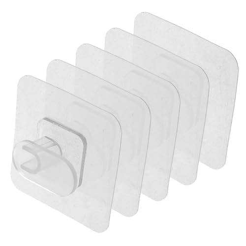 PENIKOKO 5 Stück Transparente Klebehaken Selbstklebend Stark Für Küche Bad Wohnzimmer Zum Aufhängen Von Handtüchern Schlüsseln Und Küchenutensilien Haken Ohne Bohren PENIKOKO 5 Stück Transparente Klebehaken Selbstklebend Stark Für Küche Bad Wohnzimmer Zum Aufhängen Von Handtüchern Schlüsseln Und Küchenutensilien Haken Ohne Bohren von PENIKOKO