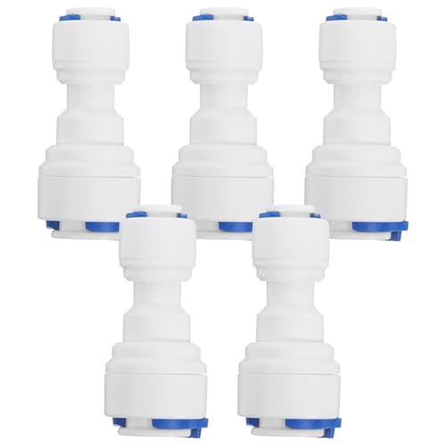 PENIKOKO 5 Stück Wasserfilter Schnellverbinder Rohradapter Universalanschluss für Umkehrosmose und Trinkwassergeräte Langlebig Sicher Einfache Installation von PENIKOKO